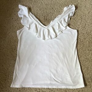 Lilly Pulitzer Ruffle V- Neck tank top